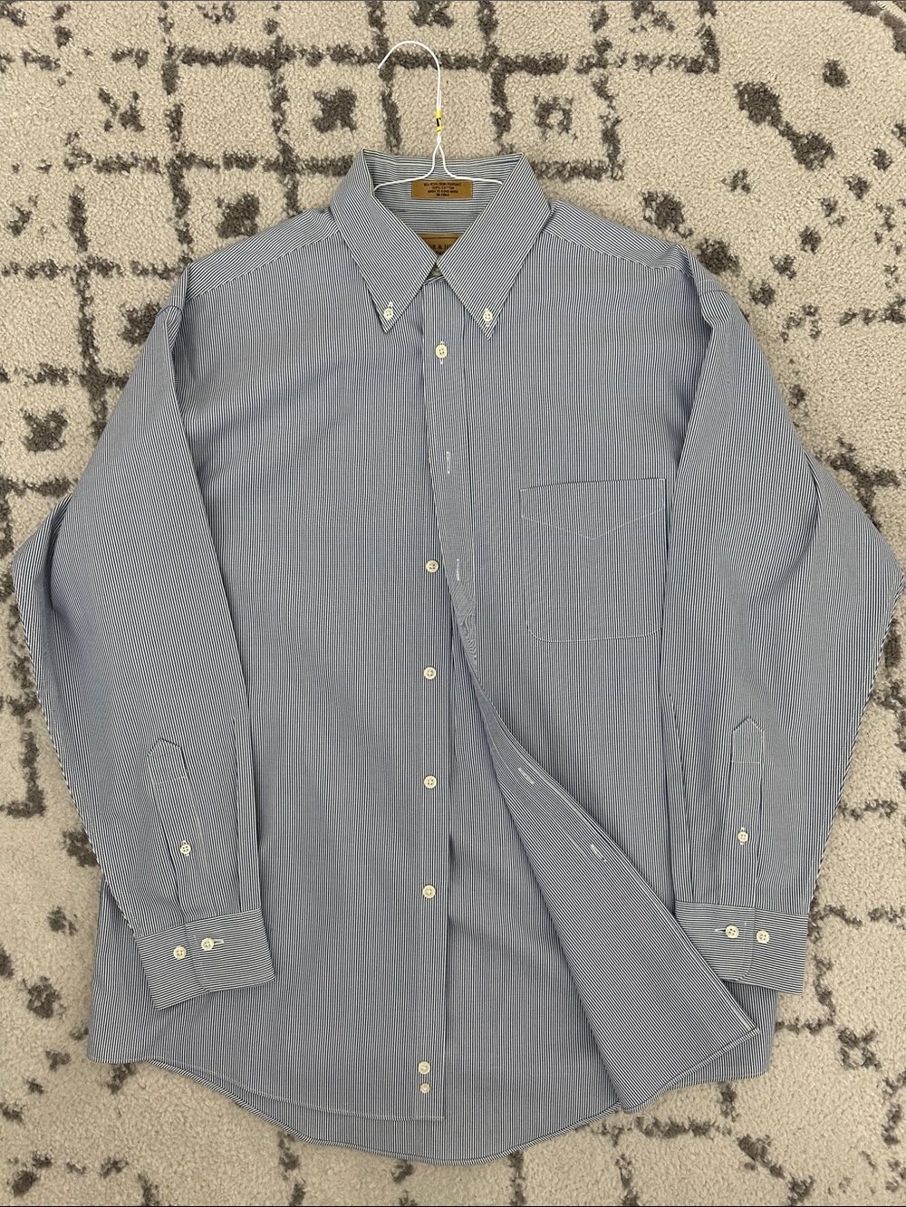 Men's Button-Down Dress Shirt in Light Blue